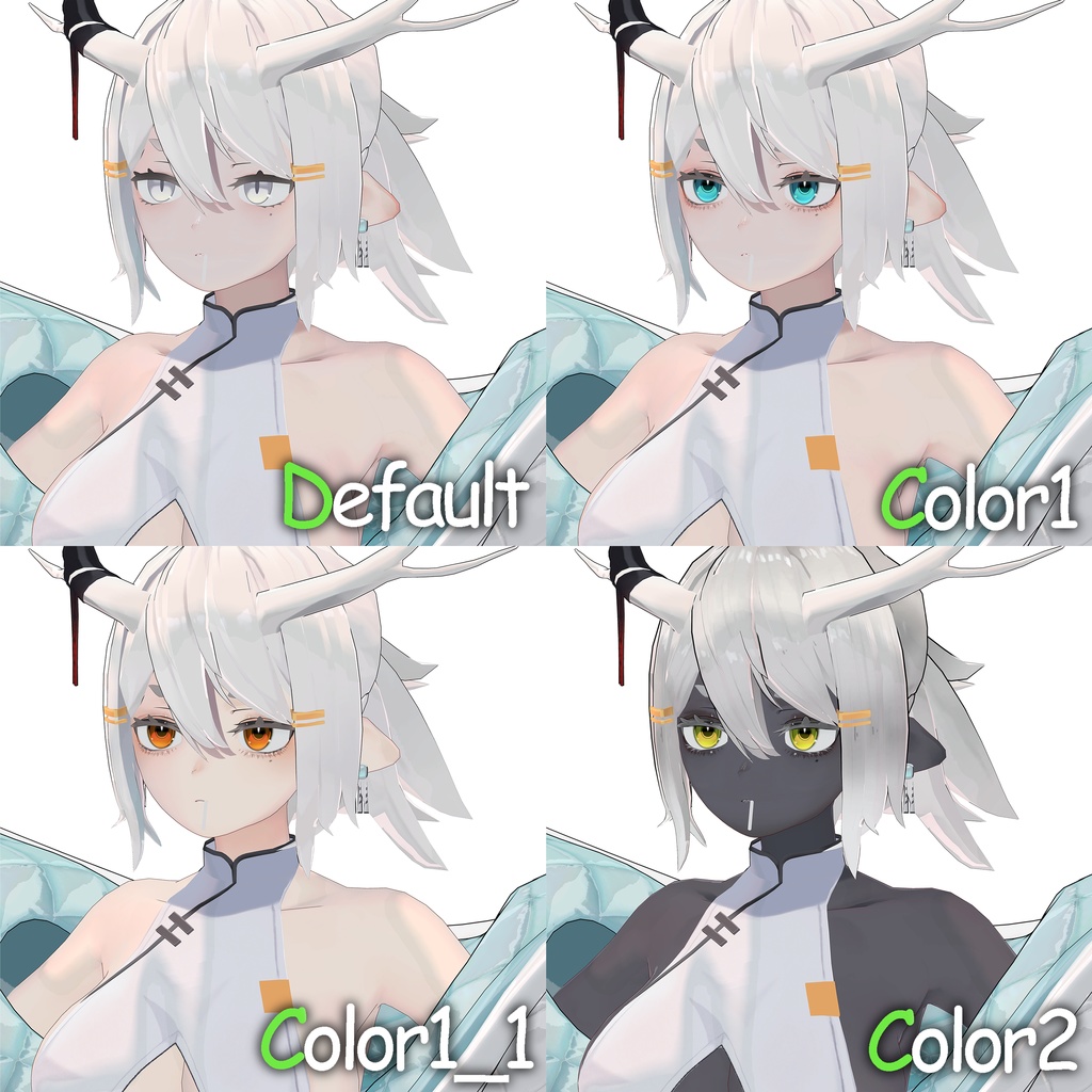 【龍のヨルちゃん専用】Yoll makeup & Eyes texture 8color
