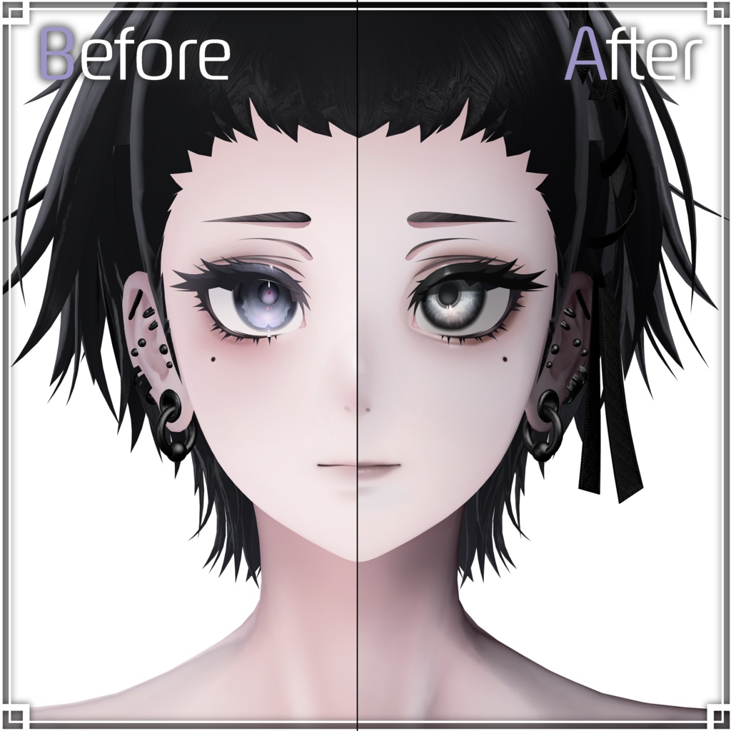 ˚‧ºꫛ【 Nakiya-泣夜-】ダウナーMakeup & Eyes texture ꫛº·˚