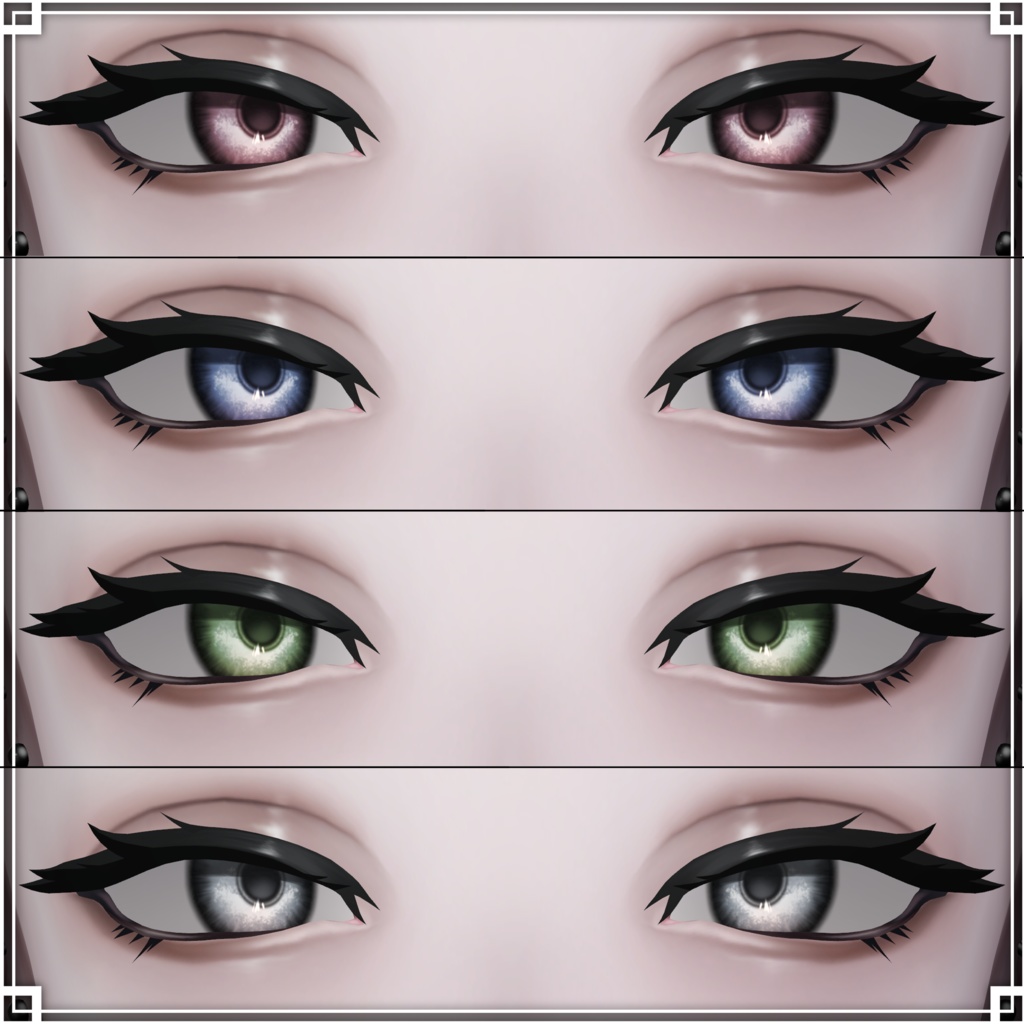 ˚‧ºꫛ【 Nakiya-泣夜-】ダウナーMakeup & Eyes texture ꫛº·˚