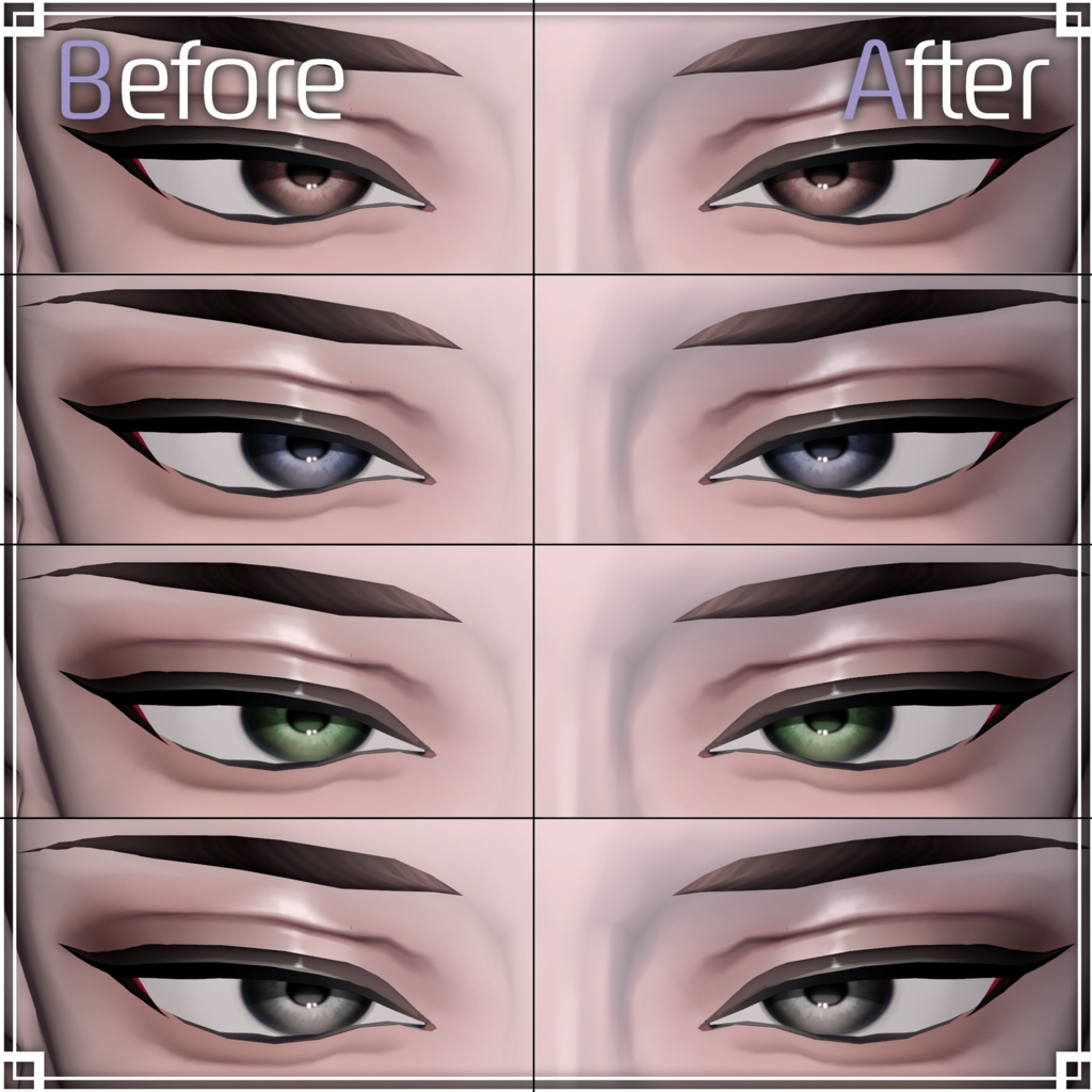 ˚‧ºꫛ【 Baku-獏-】お兄さんMakeup & Eyes texture ꫛº·˚