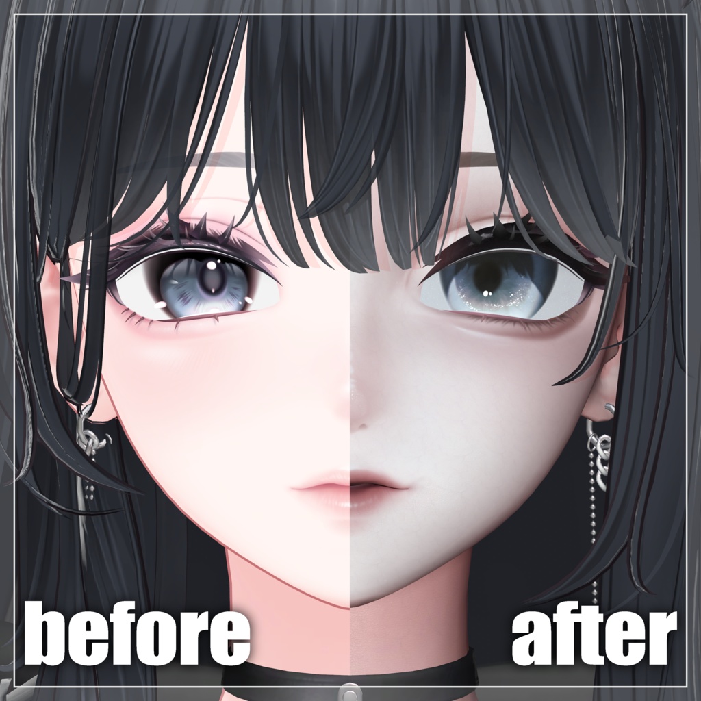 ˚‧ºꫛ【海咲-Misaki-】ダウナーMakeup & Eye Texture ꫛº·˚