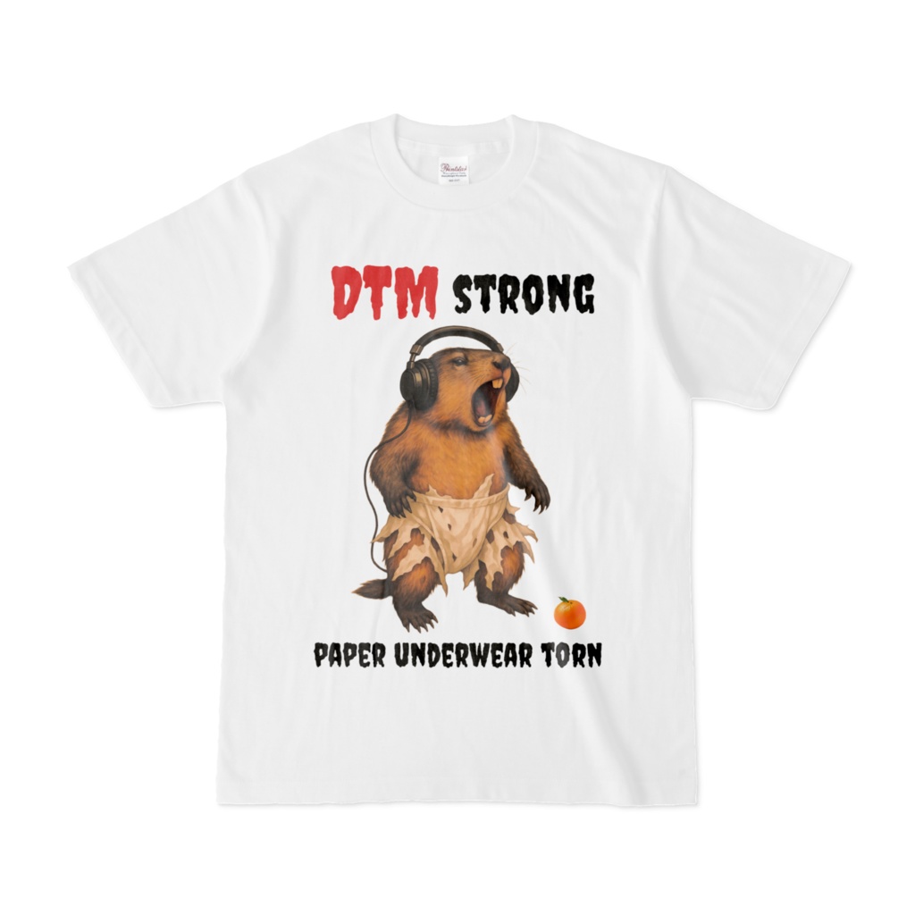 破れ紙パンツシリーズ　叫ぶマーモットTシャツ