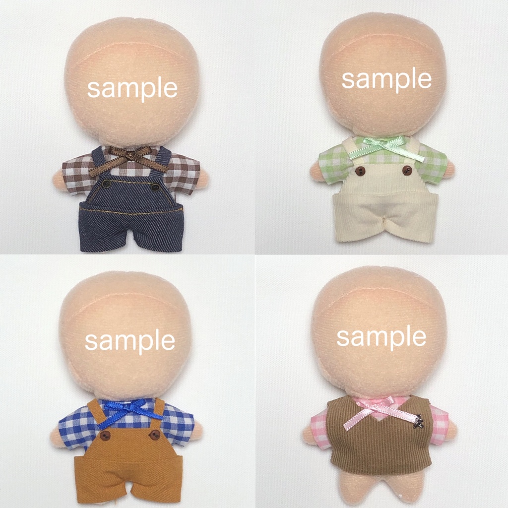 【10cm】ribbon shirt (checkered)