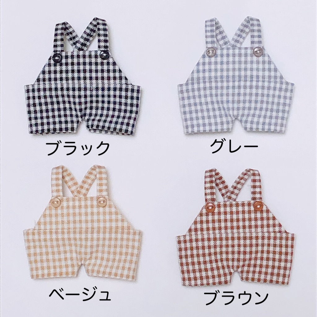 【10cm】salopette (checkered S)