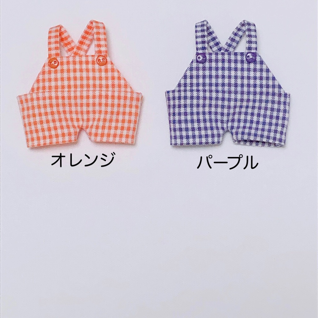 【10cm】salopette (checkered S)