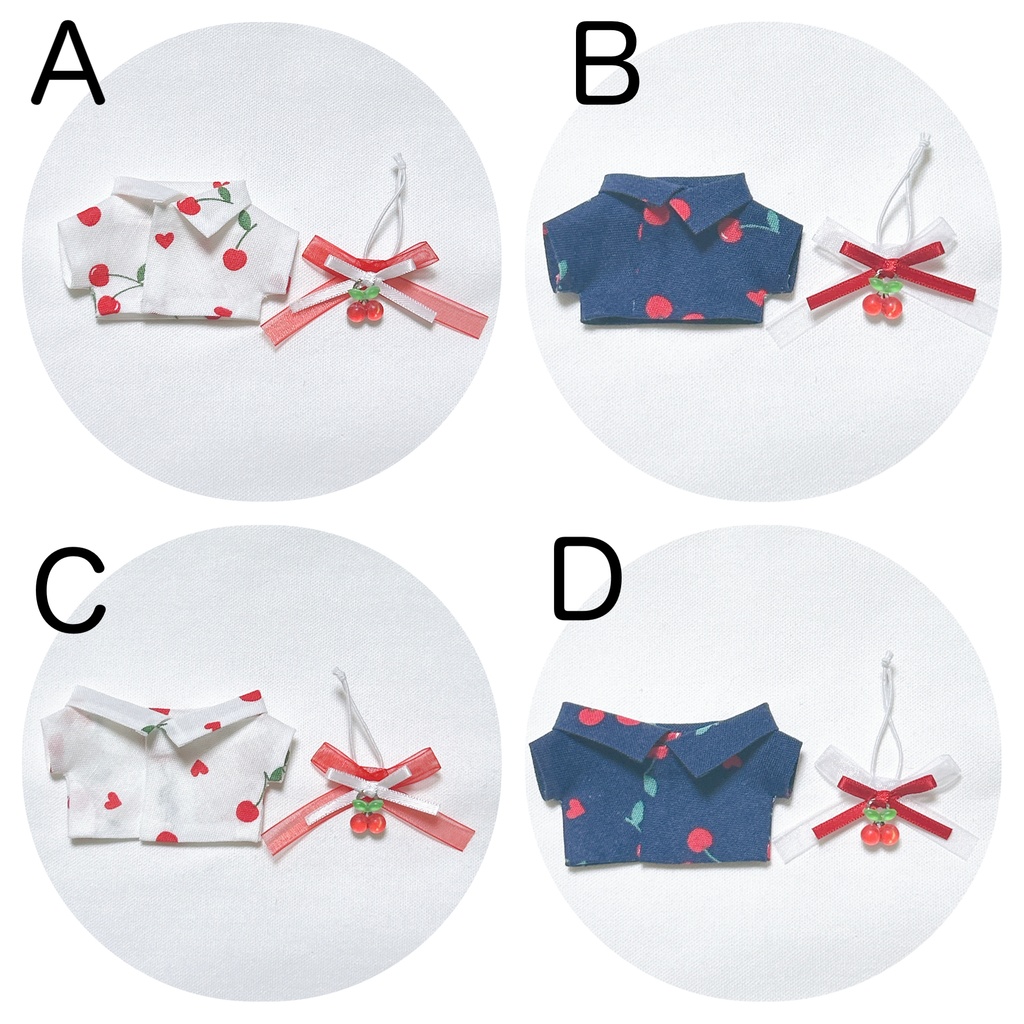 【10cm、ちびぐるみ】さくらんぼセット