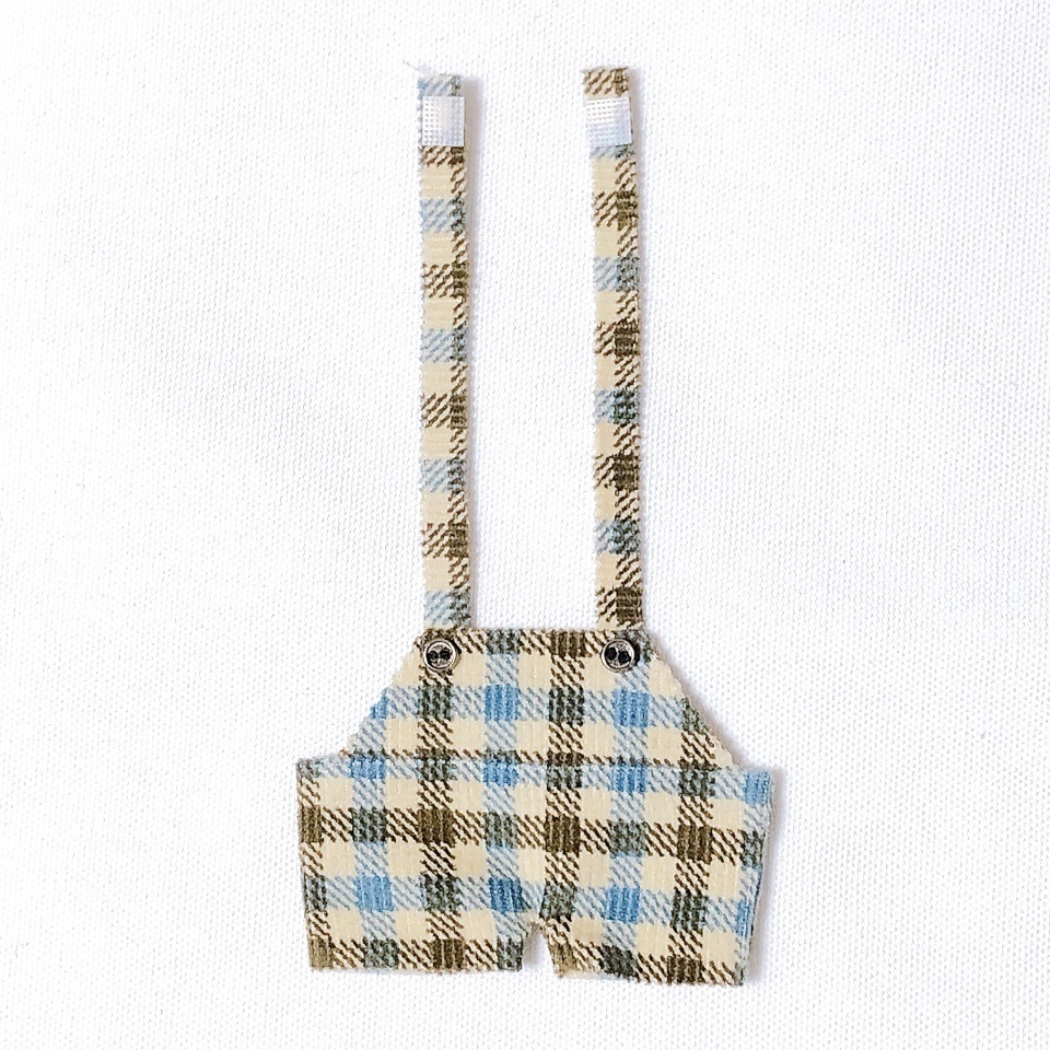 【10cm】check corduroy saropetto