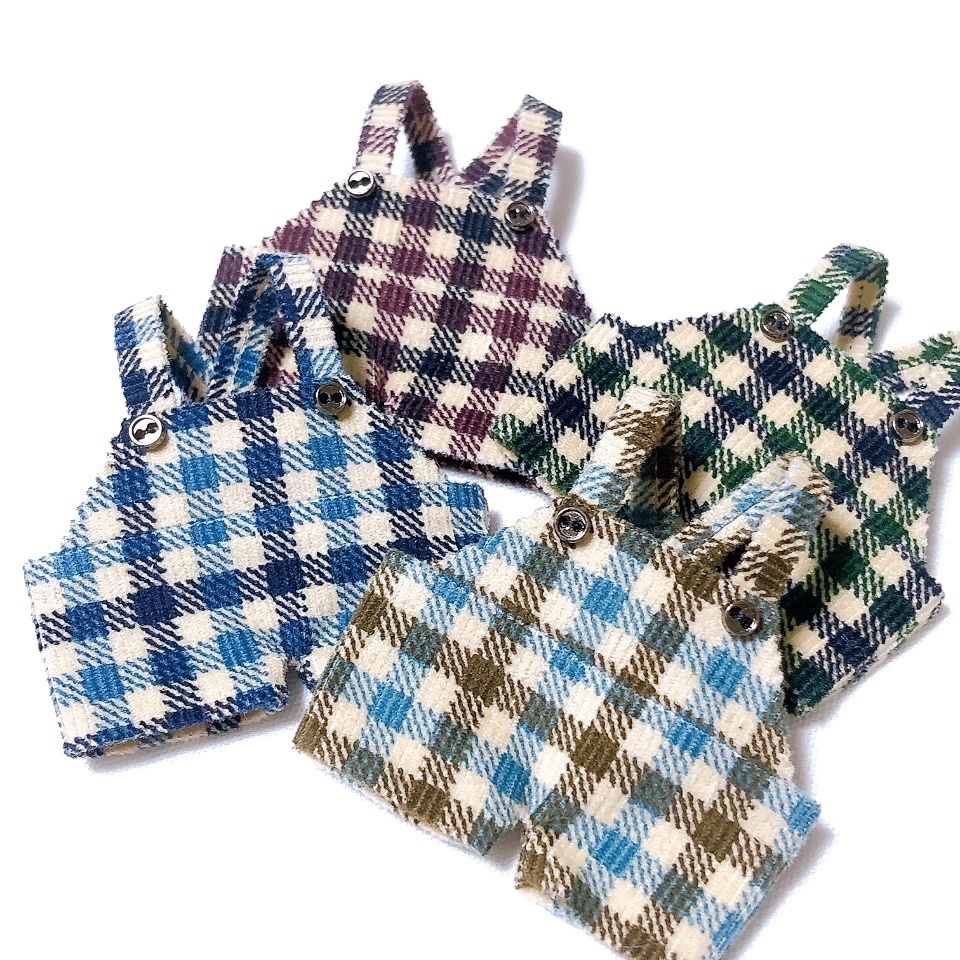 【10cm】check corduroy saropetto