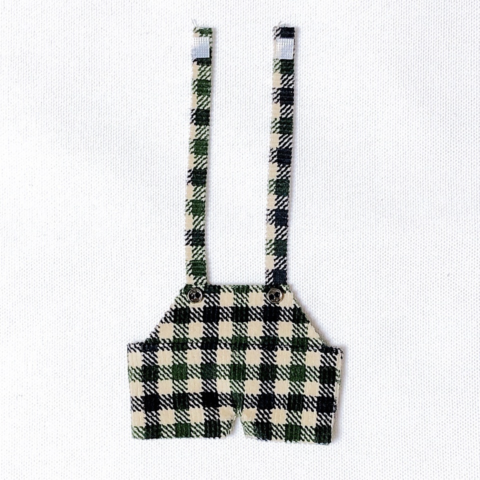 【10cm】check corduroy saropetto