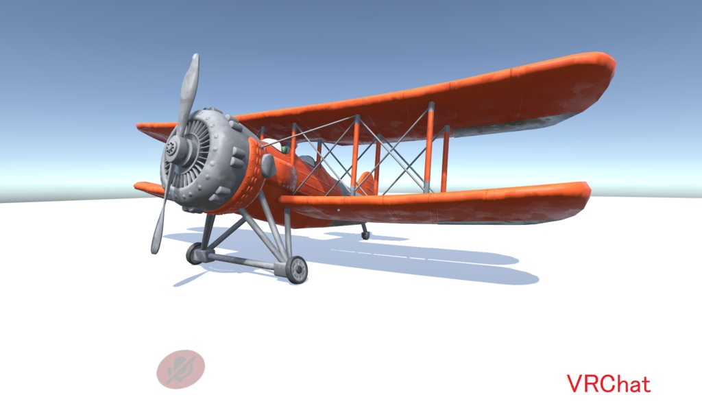 【無料】飛行機(複葉機)