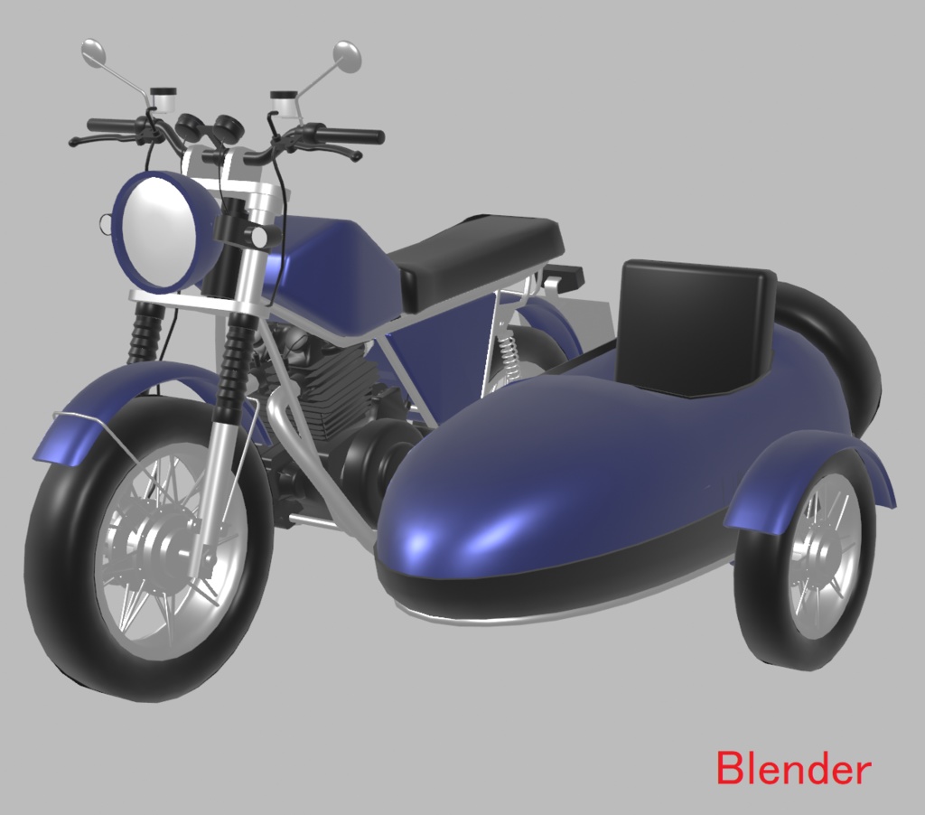 【無料】バイク(サイドカー付き)