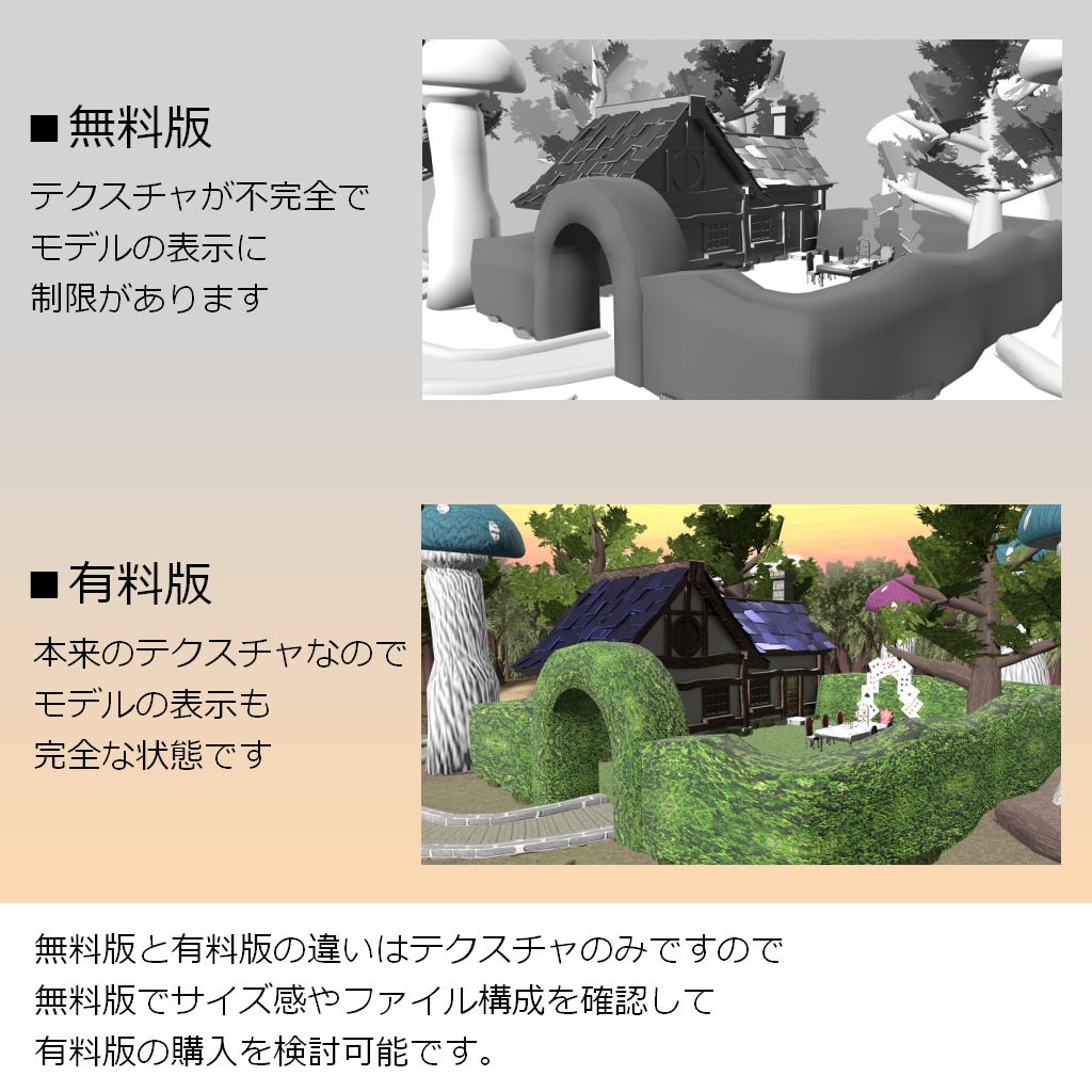 【3Dモデル】不思議の国のお茶会