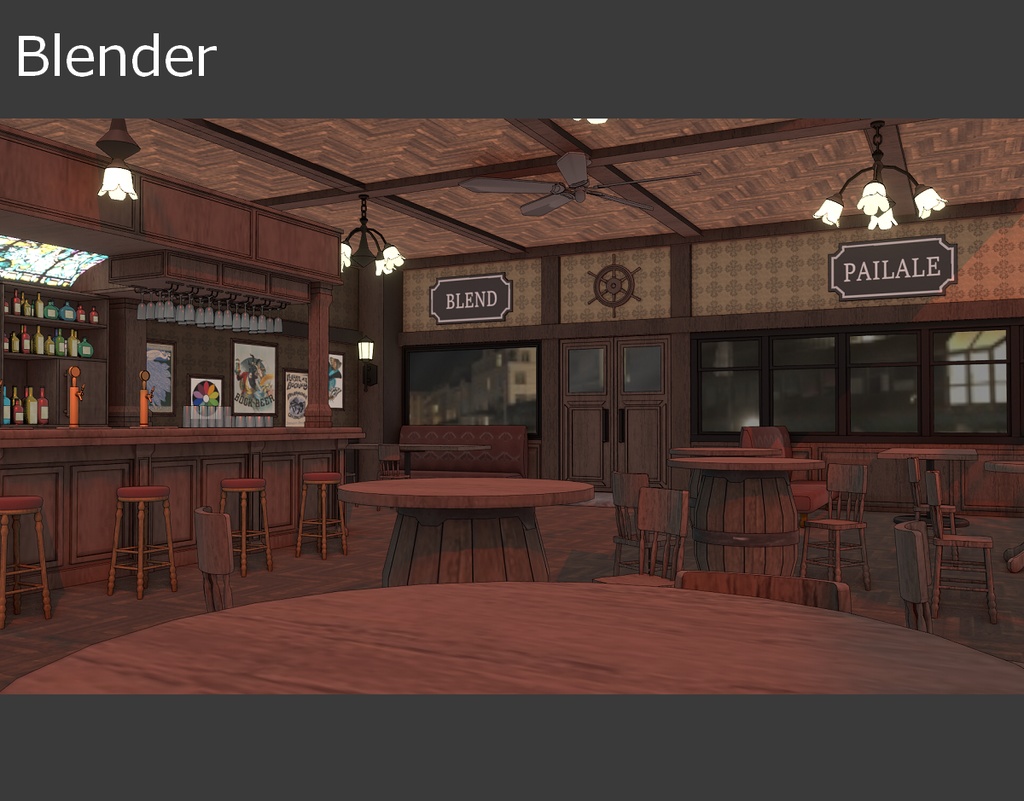 【無料】英国風パブ