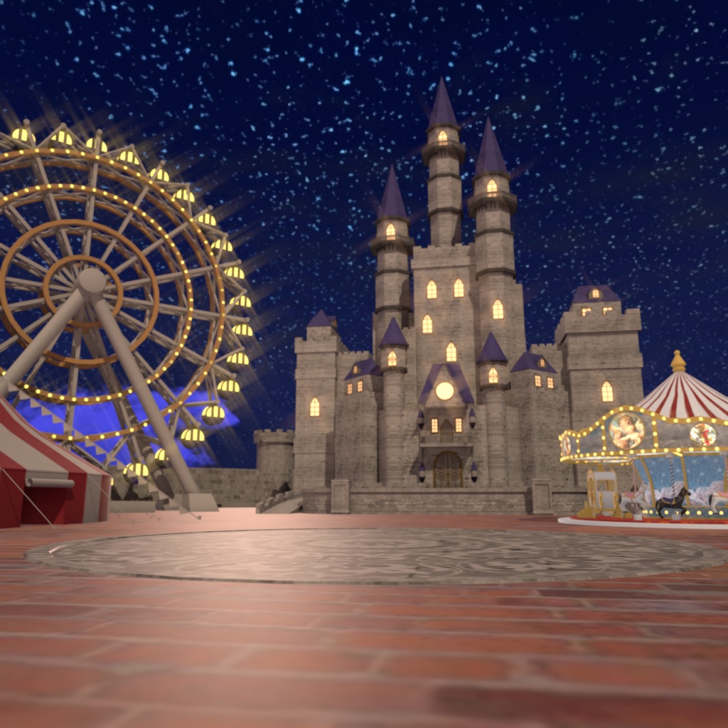 【無料】夜の遊園地(Night Amusement Park)