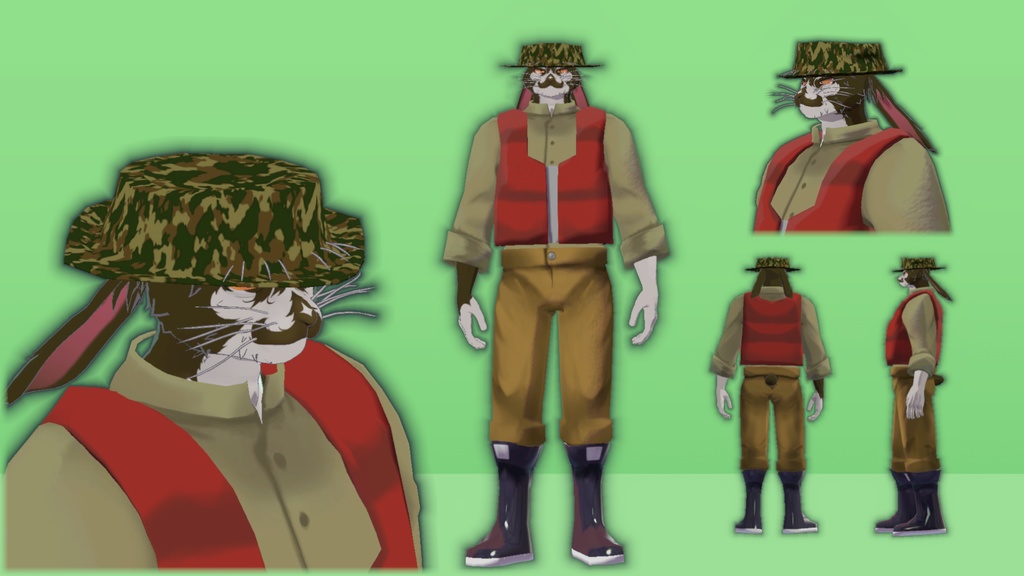 【VRC想定衣装】FishingTrainer