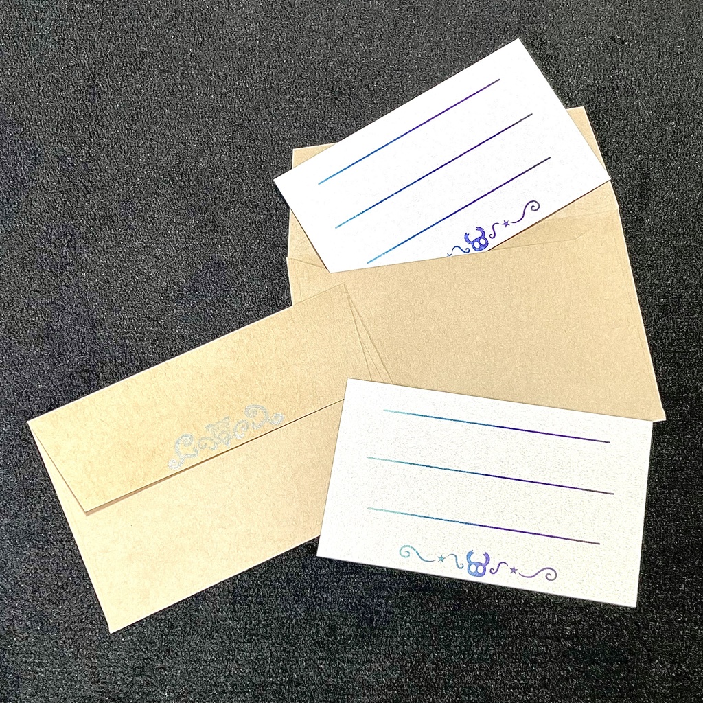 Hollow Knight 箔押し&レターカードセット(B品)