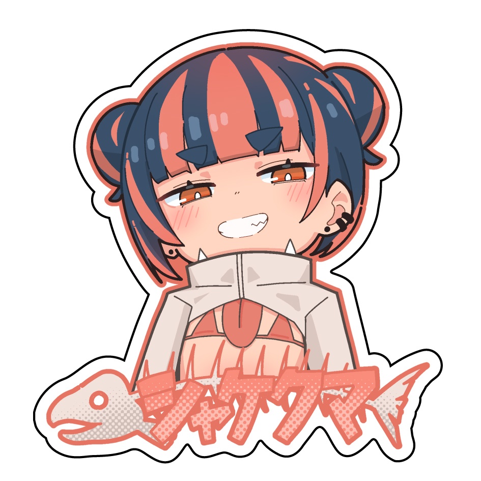 シャケクマちゃんデフォルメステッカー