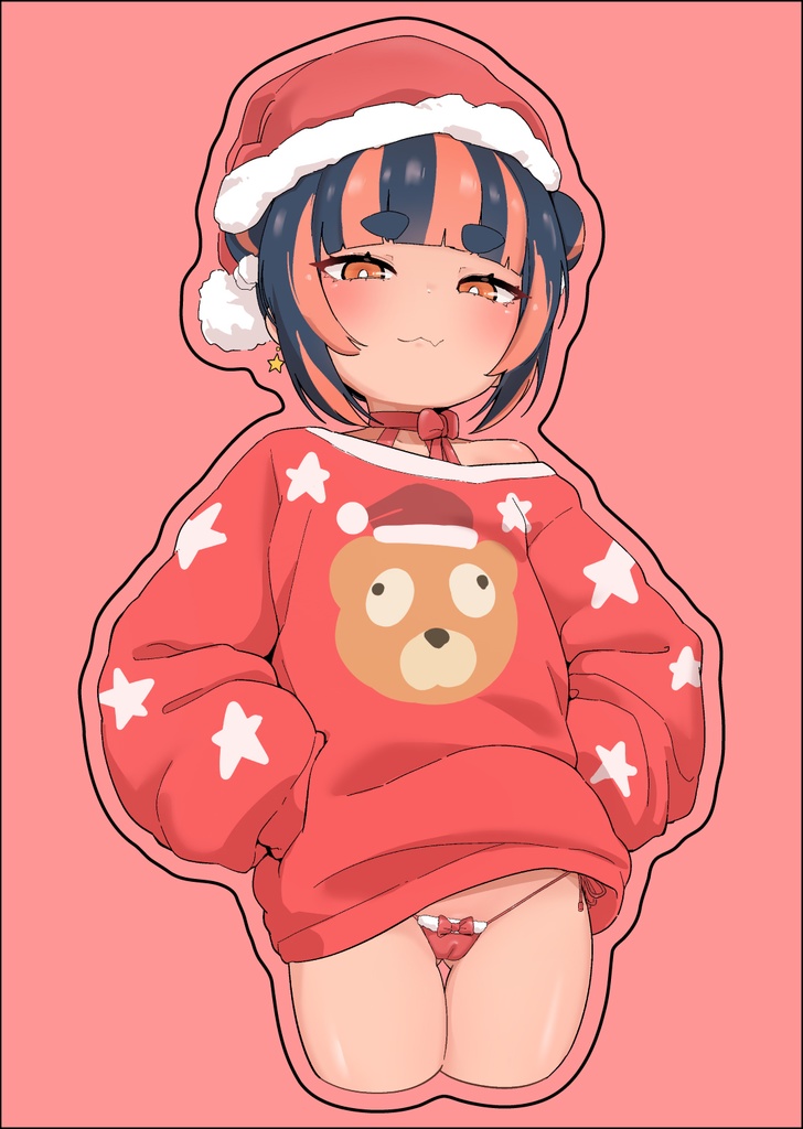 シャケクマちゃん（クリスマスダサセーター2025）