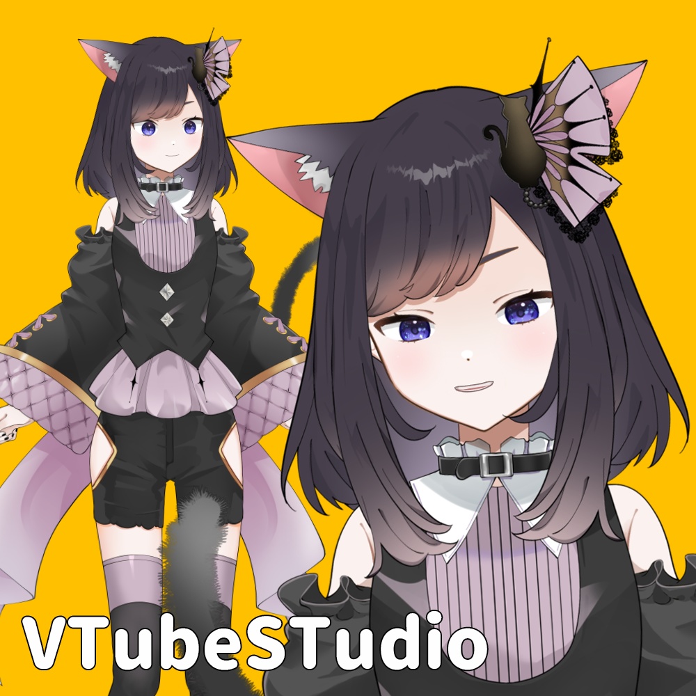 【Live2D汎用モデル】黒猫ちゃん【VTS】