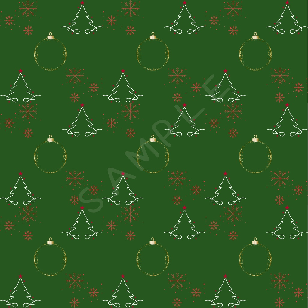 クリスマス柄デジタルペーパー 5枚セットA
