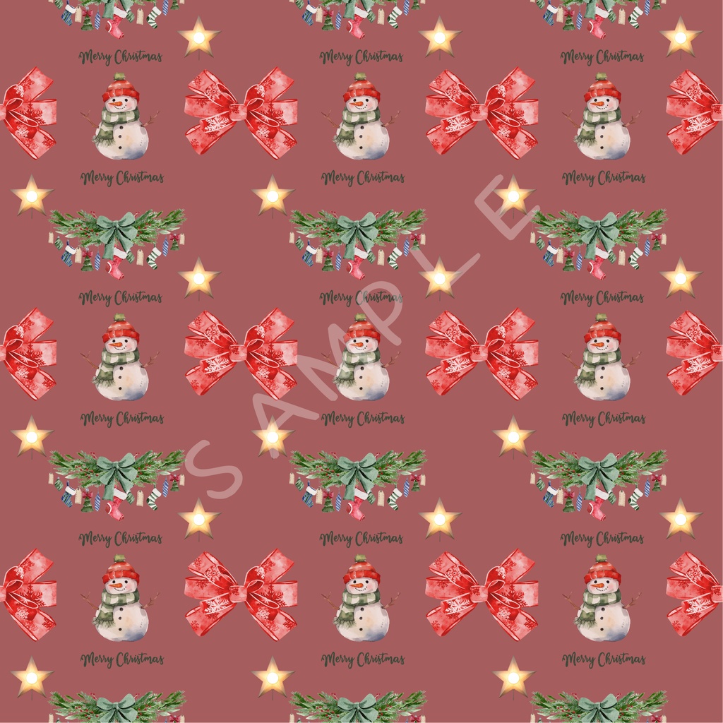 クリスマス柄デジタルペーパー 5枚セットH