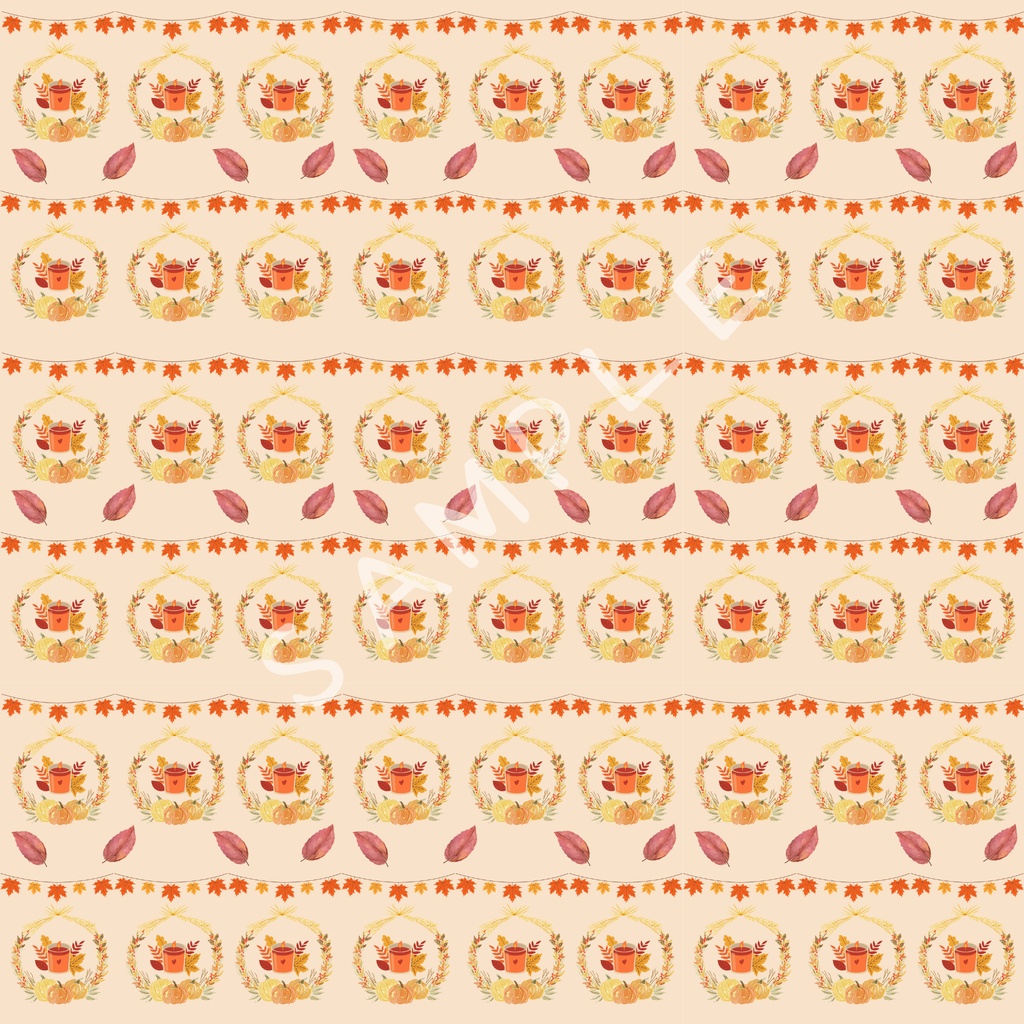 Autumn pattern(秋柄)デジタルペーパー 5枚セット