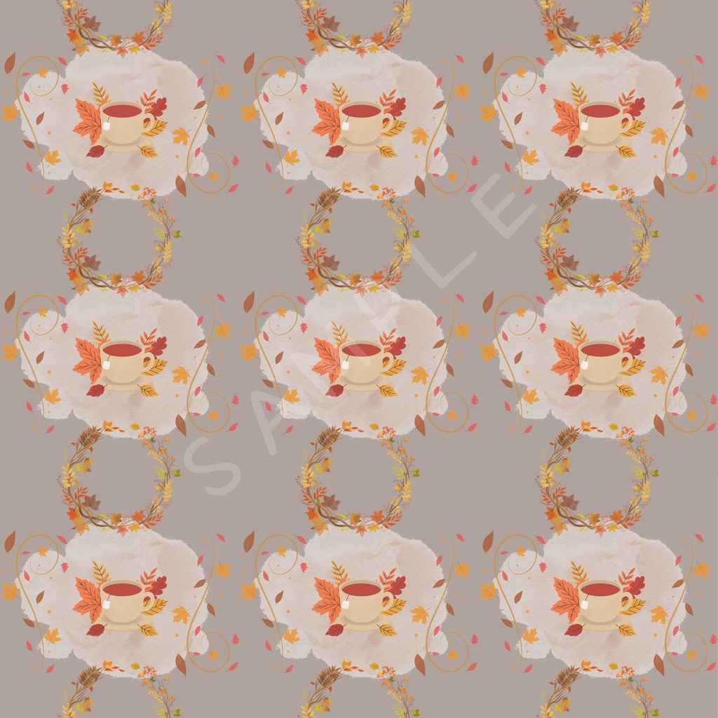 Autumn pattern(秋柄)デジタルペーパー 5枚セット