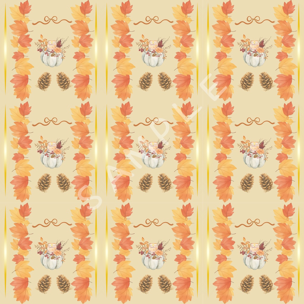 Autumn pattern(秋柄)デジタルペーパー 5枚セット