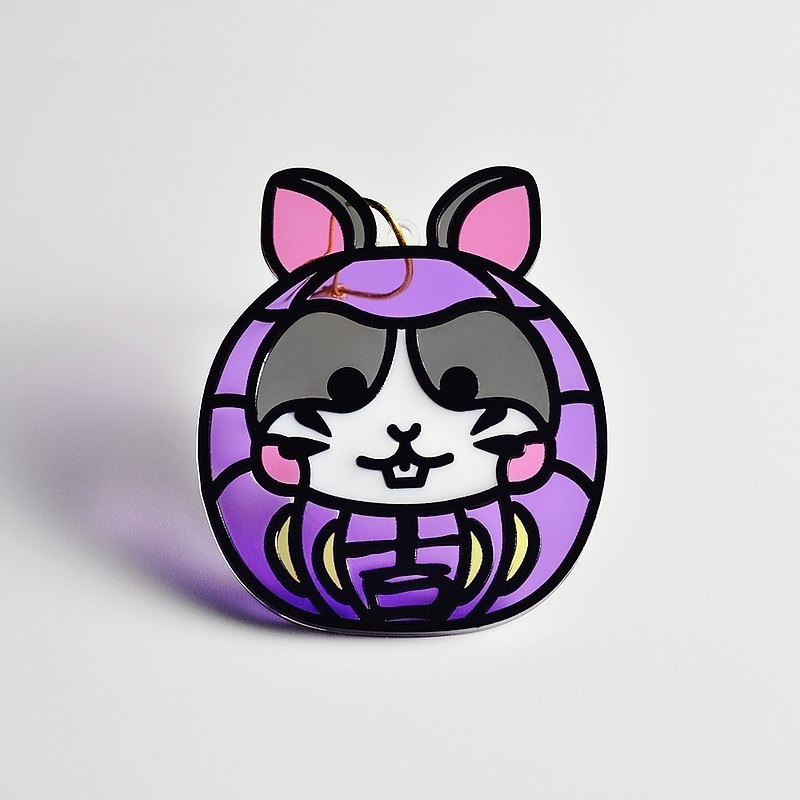 【Moko Bastet】アニマル達磨 (ハムスター) オーナメント / キーホルダー