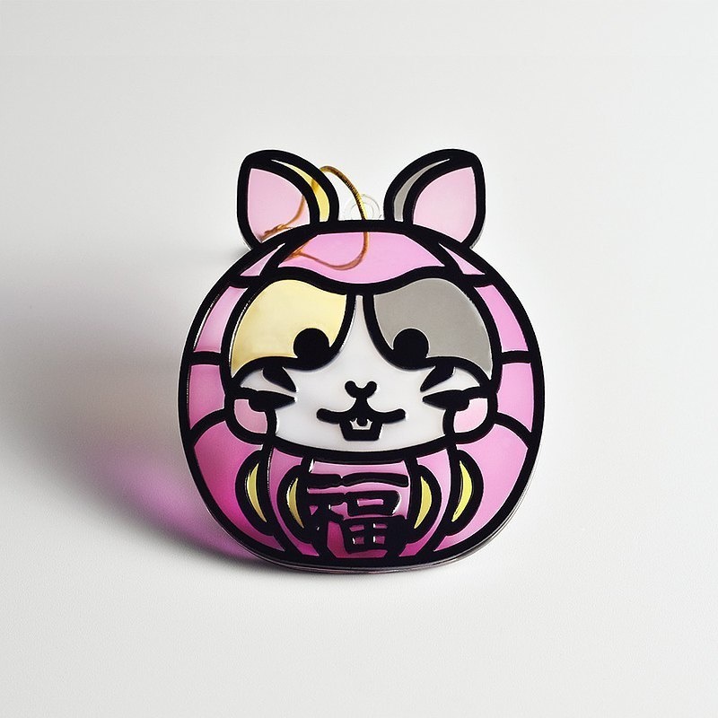 【Moko Bastet】アニマル達磨 (ハムスター) オーナメント / キーホルダー