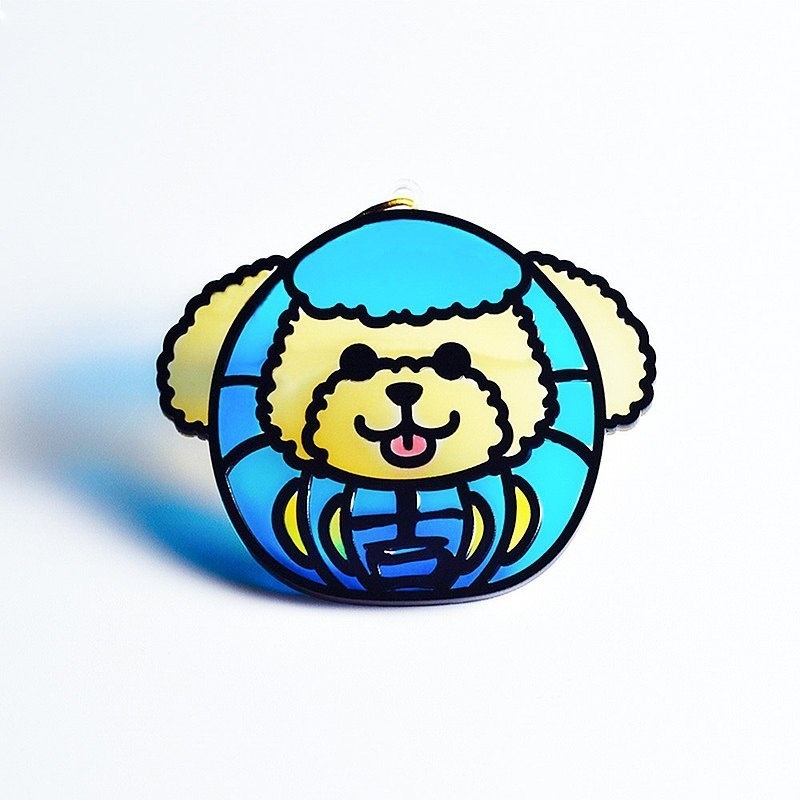 【Moko Bastet】アニマル達磨 (プードル) オーナメント / キーホルダー