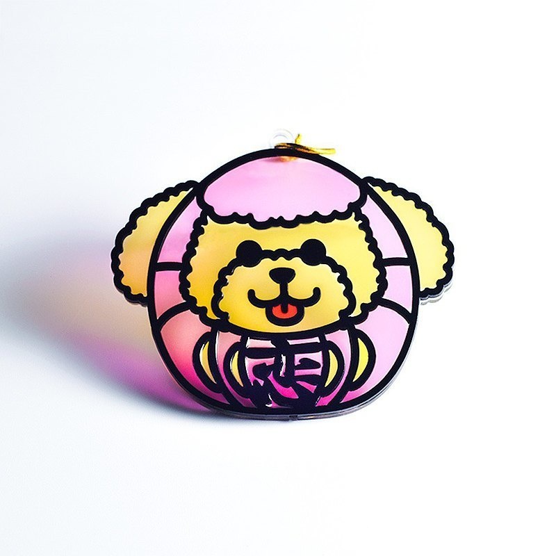 【Moko Bastet】アニマル達磨 (プードル) オーナメント / キーホルダー