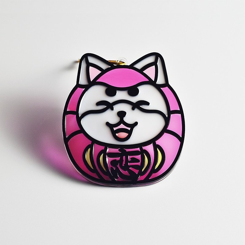 【Moko Bastet】アニマル達磨 (しばいぬ) オーナメント / キーホルダー