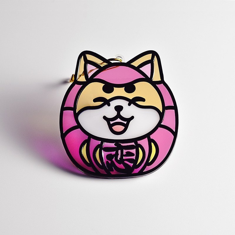 【Moko Bastet】アニマル達磨 (しばいぬ) オーナメント / キーホルダー