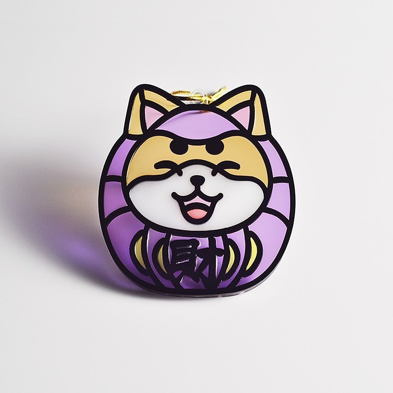 【Moko Bastet】アニマル達磨 (しばいぬ) オーナメント / キーホルダー