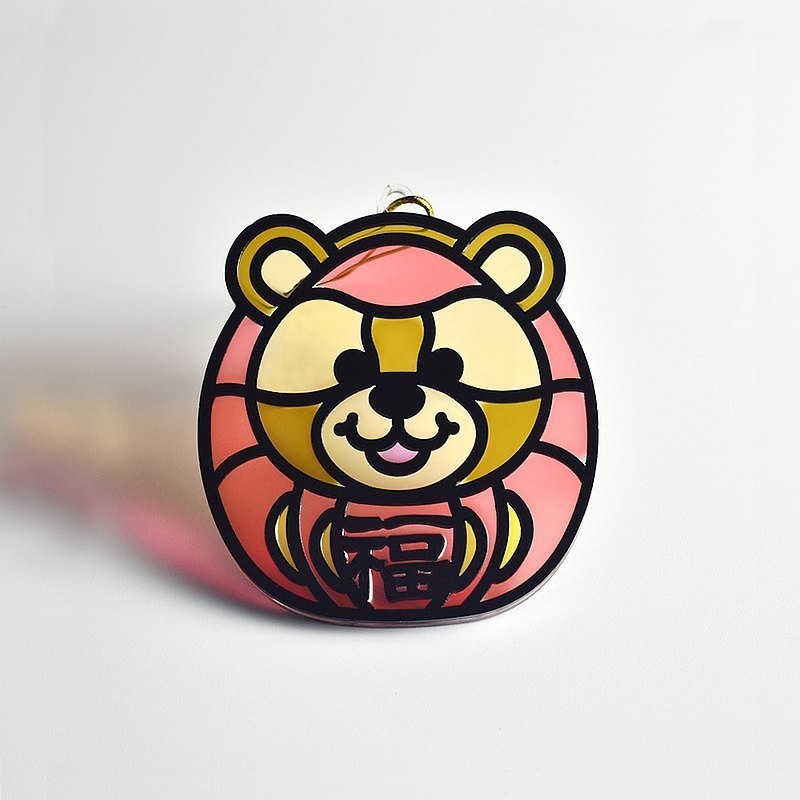 【Moko Bastet】MOKO アニマル達磨 (クマ) オーナメント / キーホルダー