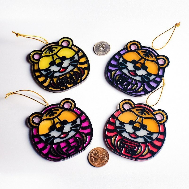 【Moko Bastet】MOKO アニマル達磨 (トラ) オーナメント / キーホルダー