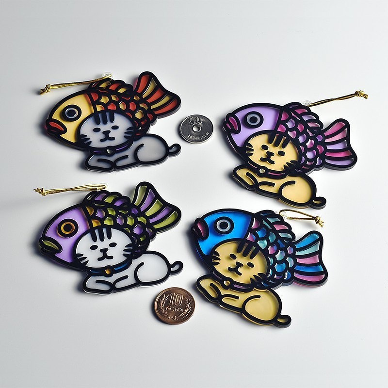 【Moko Bastet】たい焼きヘッドキャット オーナメント / キーホルダー