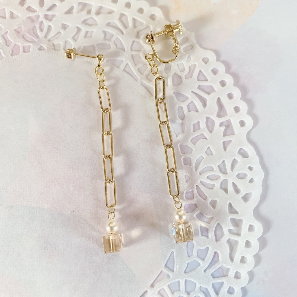 チェーンのロングピアス/イヤリング
