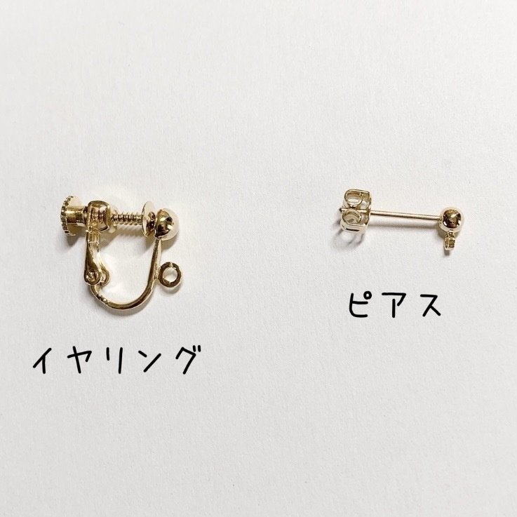 アシンメトリー3個セットピアス/イヤリング