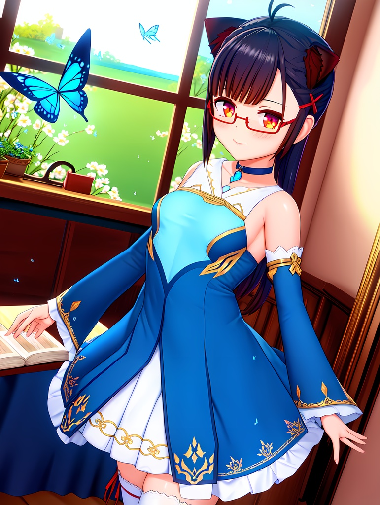 野梅LoRA(SD1.5/SDXL) 無料配布【Vtuber5周年・6周年記念】