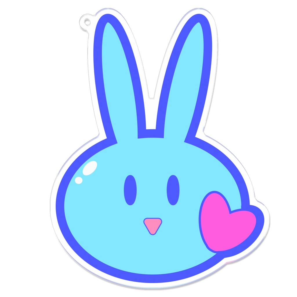 うさピースうさぎアクキー