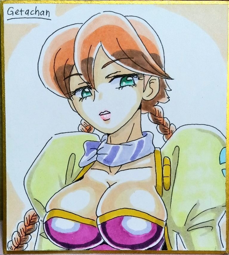 色紙（寸松庵サイズ）わがままボディヤチヨさん