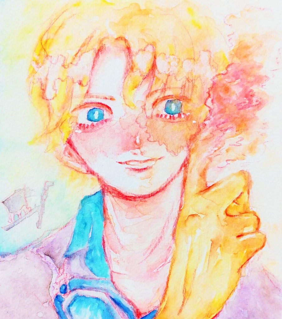 水彩色鉛筆 原画 サボ Shop9 Booth