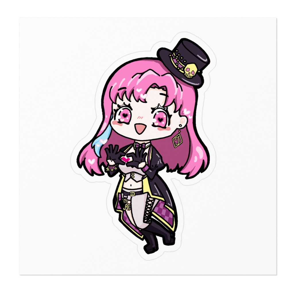 彼岸花ドクロ (キービジュアルver.) ステッカー①