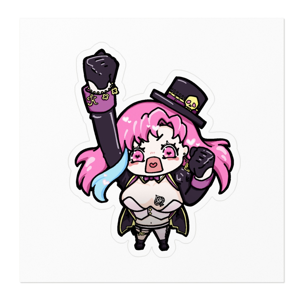 彼岸花ドクロ (キービジュアルver.) ステッカー②