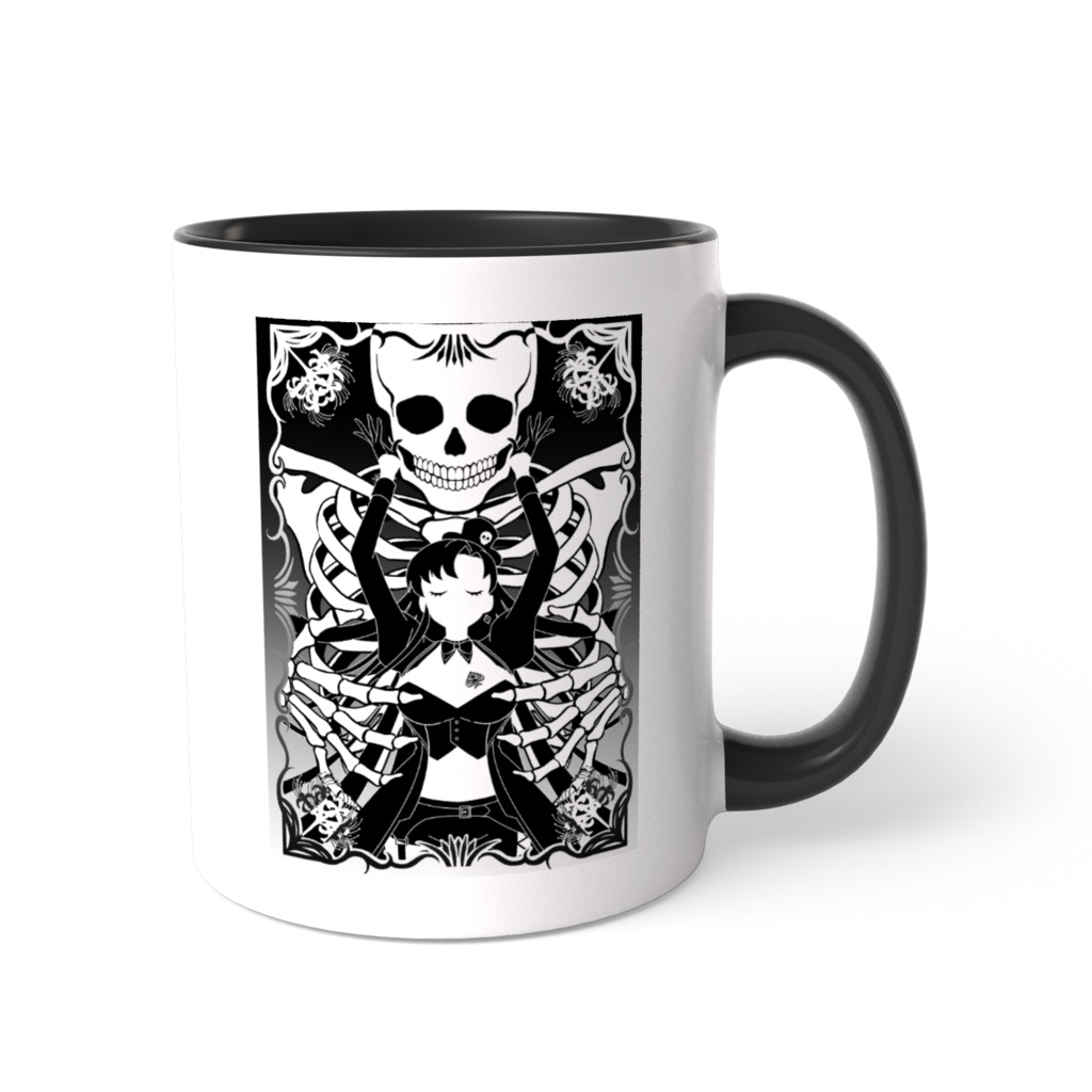 彼岸花ドクロ 周年記念イラスト マグカップ