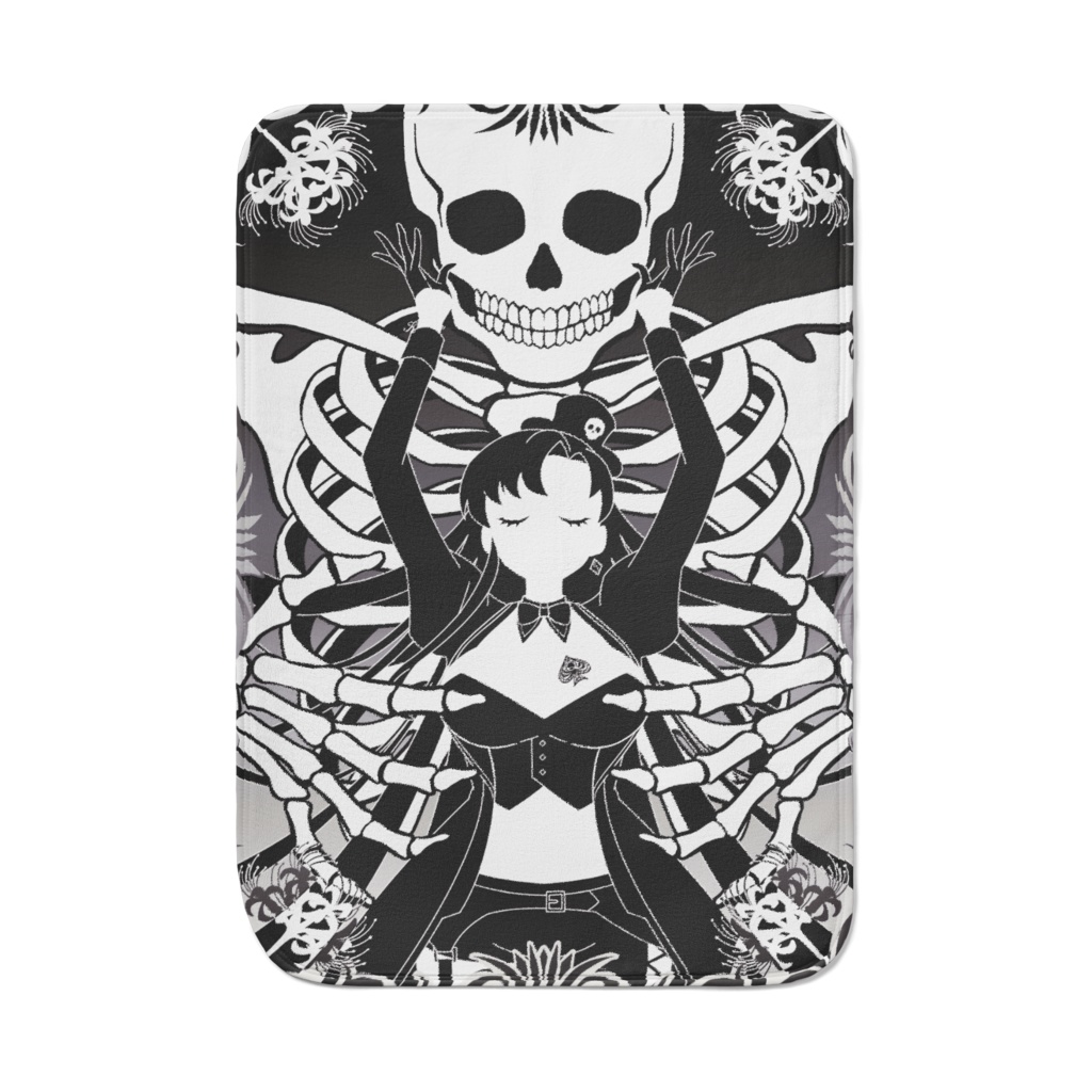 彼岸花ドクロ 周年記念イラスト ブランケット