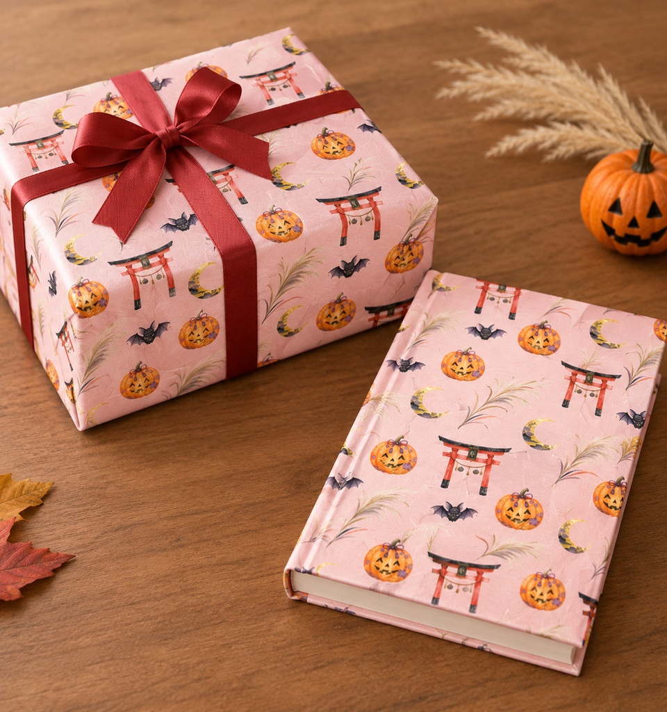 【和風ハロウィン】デジタルペーパー・背景素材6色パック(iPadノート表紙・ラッピング用)