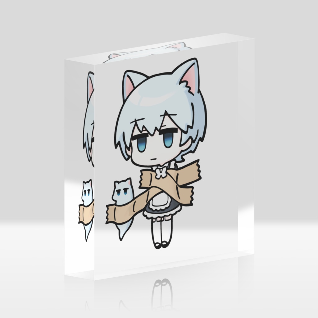 ガムテ村上さん アクリルブロック(虚無クリア)